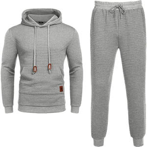 Vente en gros de vêtements de survêtement de jogging avec logo personnalisé pour hommes, sweat à capuche avec pantalon, vêtements de sport de yoga - Product Image 5
