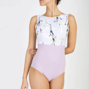 Justaucorps de danse de ballet et de gymnastique pour filles, sans manches, col en V, brillant, de haute qualité, couleur personnalisée - Product Image 1