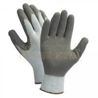 Guantes de lana de poliéster/algodón Impregnados con guantes de seguridad de látex - Product Image 1