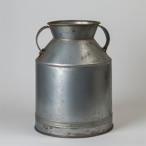 Boîte à lait galvanisée élégante avec surface à patine argentée polie Travail manuel artisanal conçu pour les intérieurs décoratifs et rustiques - Product Image 6