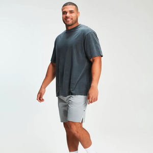 En stock T-shirt délavé à l'acide en coton de qualité supérieure T-shirt délavé surdimensionné T-shirts vintage décontractés pour hommes - Product Image 5