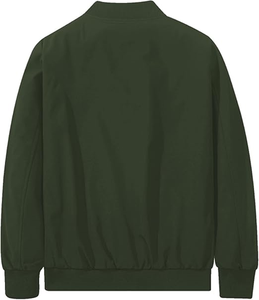 Veste en polaire softshell à double boutonnage décontractée pour homme, en fourrure de mouton, avec sequins, capuche amovible, réversible, coupe-vent bomber - Product Image 4