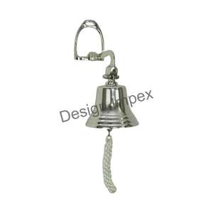 Campana colgante pulida brillante para decoración de pared, estilo ecuestre, campanas de estribo de caballo, superventas, decoración de campanas de pared de Metal - Product Image 1