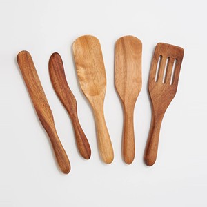 Spurtles et spatule en bois meilleures fournitures de cuisine ensemble de spurtles de cuisine en bois pour divers plats de cuisine - Product Image 3