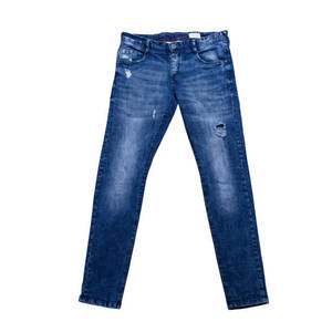Jeans de style occidental couleur personnalisée souhaitable fermeture éclair classe braguette coupe régulière coton spandex respirant hommes jeans en denim pantalon BD - Product Image 3
