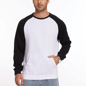 Jersey con capucha de invierno para hombre y mujer con bolsillo de canguro, colores de contraste sólidos, impresión Digital, forro polar de algodón 100% - Product Image 1