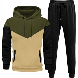 ชุดวอร์มสำหรับผู้ชายผ้าสแปนเด็กซ์/ ผ้าฝ้ายระบายอากาศได้ดีเสื้อแจ็คเก็ตและกางเกงสำหรับนักกีฬาและชุดลำลอง - Product Image 6