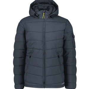 2026 Wholesale Men's Unisex Custom Winter Waterproof Cotton Filled <b>Fleece</b> Stand Collar Front Logo Shinny Zipper Casual Jacket - Product Image 1