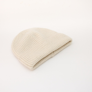 Bonnet unisexe en laine de mouton mongole bonnets chauds respirants blanc bio et gris chapeau de neige classique - Product Image 3