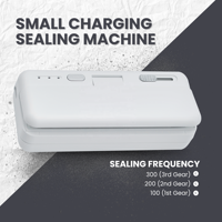 1300mAh 10cm 1L Tank coupe-sac sans fil rechargeable cuisine alimentaire machine sous vide portative scelleuse sous vide