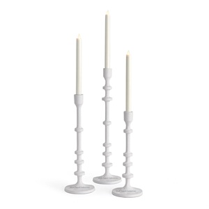 Bougeoir conique en aluminium enduit de noir pour l'éclairage de la maison et du mariage chandelles de décoration de table nouvel arrivage - Product Image 6