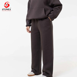 Conjunto Deportivo Personalizado para Mujer, Talla Grande, Invierno, Color Sólido, Alta Calidad, Poliéster/Algodón, Felpa, Informal, con Capucha, Diseño de Logotipo Personalizado, OEM - Product Image 4