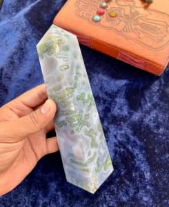 ไม้ควอทซ์สีเขียวธรรมชาติสำหรับตกแต่งบ้านเสาฮวงจุ้ย - Product Image 6