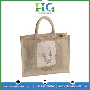 New Arrival <b>Large</b> Capacity Jute <b>Bag</b> Zipper Closure Embroidery Quality Fabric Material <b>Makeup</b> Fashion Style-Exclusive for India - Product Image 2