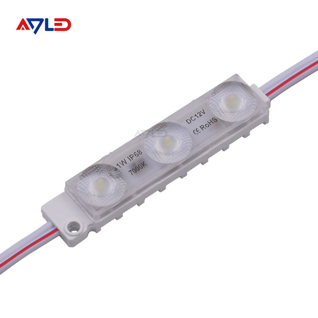 ADLED High Bright DC12v 1W 3LEDs SMD 2835 7000K LED Module IP68 Ra80 175 Viewing Angle 7-Year Warranty CE ROHS 6413
