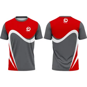 Camiseta de Fútbol para Hombre de Secado Rápido, Cuello Redondo, Manga Corta, Corte Regular, Impresión por Sublimación, Ropa Deportiva - Product Image 2