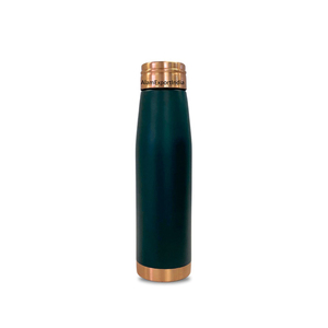 Botella de agua de tamaño personalizado a prueba de fugas 100% Precio Cobre puro Esmalte con acabado negro para uso en el hogar, boda u oficina - Product Image 3