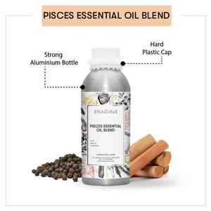 Huile corporelle zodiacale Poissons, mélange de qualité thérapeutique, Géranium et Racine d'olivier, pour hydrater, éclaircir, raffermir et nourrir - Product Image 5