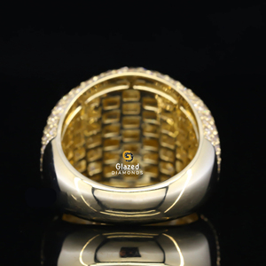 Hombre 925 Anillos de plata para hombres Iced Out In Lab Grown Round Brilliant Cut Charm Diamonds In VVS Clarity - Product Image 6