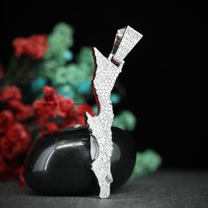 Colgante Personalizado de Estilo Popular, Probador de Diamantes, Moissanita, Estilo Hip Hop, Colgante Redondo Brillante de Plata de Ley 925 - Product Image 3