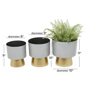 Jardinières en métal d'excellente qualité pour la décoration de jardin à bas prix Pots de jardinières de haute qualité avec revêtement en poudre pour H - Product Image 4