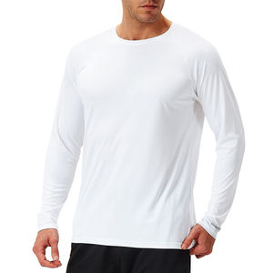 T-shirt de compression à manches longues pour homme, à séchage rapide, avec impression par sublimation personnalisée, tissu respirant et extensible, rashguards - Product Image 4