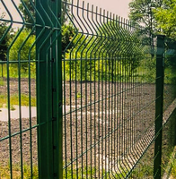Clôture de jardin de sécurité robuste et durable personnalisée, en PVC enduit, maille soudée 3D
