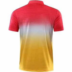 เสื้อโปโลผู้ชายแฟชั่น OEM เสื้อถักกันยับสำหรับผู้ชายพิมพ์ลายดีไซน์ล่าสุดทำจากโรงงาน - Product Image 6