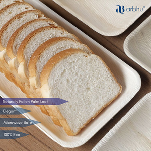 Bandeja de Hoja de Palma de Areca Natural, Bandeja Biodegradable Sostenible para el Hogar, Fiestas y Catering - Product Image 2