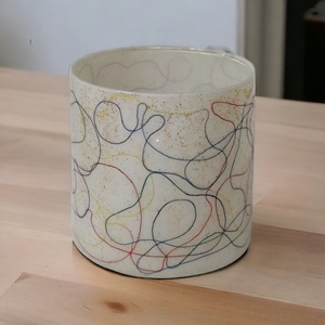 Unique Hand-crafted White & Colored Mosaic Pattern Custom Candle Glass Vessels Lanterns & Jars for Christmas Wedding Home Decor - Product Image 2