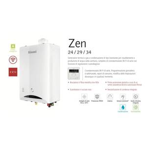 Chaudière à condensation Rinnai Zen 29 kW ErP pour systèmes de chauffage et de climatisation domestiques avec connectivité Wi-Fi et option carburant GPL - Product Image 2