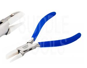 Alicates de punta plana de acero inoxidable para fabricación de pendientes S-380-RF 100 gramos 125 mm D - Product Image 2