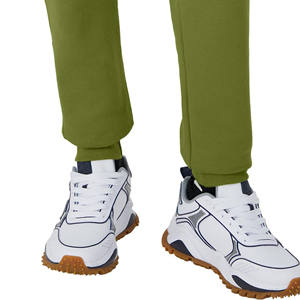 Pantalons pour hommes personnalisés délavés au soleil et délavés à l'acide pantalons de survêtement à jambe droite élevés pour hommes pantalons de sport décontractés en polaire - Product Image 2