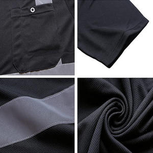 T-shirt réfléchissant personnalisable haute visibilité pour homme, style mi-montant, vêtement de sécurité extérieur avec logo personnalisé, collection 2026 - Product Image 3