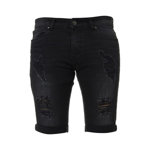Shorts en jean pour homme tendance et de haute qualité, avec plusieurs poches, style décontracté d'été, taille élastique et tissu respirant - Product Image 2