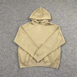 Sudadera con Capucha para Hombre, 100% Algodón, Gruesa, de Felpa Francesa, de Alta Calidad, con Logotipo Personalizado, Lisa, Estilo Urbano, Holgada - Product Image 2