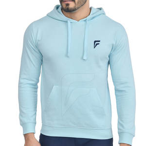 Vente chaude hommes basique Gym Hoodies meilleur vendeur haut tendance pour la saison d'automne Polyester/coton matériel solide motif à capuche - Product Image 1
