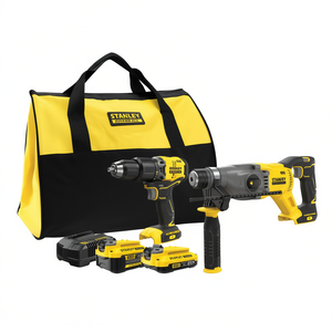 ชุดสว่านโรตารี่ Stanley Power Hammer พร้อมดอกไขควง Sds-Plus เครื่องชาร์จแบตเตอรี่ แบตเตอรี่ 2 ก้อน - Product Image 2
