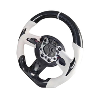 Volante de Cuero y Fibra de Carbono Forjada para Mini Cooper R52 R53 R55 R56 R57 R60 R61 F55 F56 F57 F54 F60