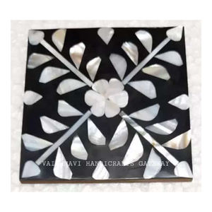 Dessous de verre d'agate indienne fait à la main carré en pierre naturelle avec motif de modèle poli dernier produit d'artisanat en pierre de décor d'hôtel à la maison - Product Image 6