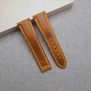 Cómodas correas de reloj de cuero de alta calidad colores marrones correa de reloj de cuero genuino correas genuinas para hombres y mujeres - Product Image 5