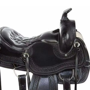 Qualité supérieure 100% fait à la main Style anglais selle occidentale en cuir Durable équitation sports équestres divertissement - Product Image 1