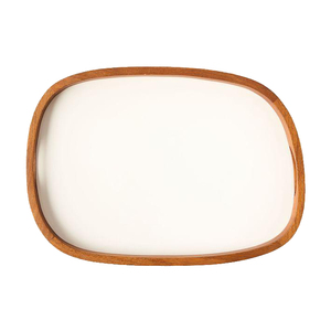 Bandeja de madera hecha a mano con asa para aperitivos de calidad alimentaria, servidor de postres y pasteles para suministros de restaurante y hotel - Product Image 4