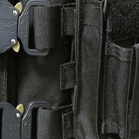 Gilets tactiques noirs en gros OEM, haute qualité, utilitaires, personnalisés, boucle D, approvisionnement en vrac, tailles et couleurs personnalisées, gilet tactique