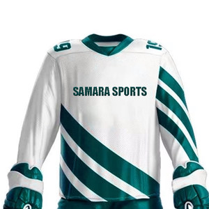 Venta caliente logotipo personalizado 100% poliéster uniformes de hockey sobre hielo nuevos conjuntos deportivos casuales disponibles - Product Image 3