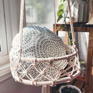 Macrame <b>Cat</b> Hammock Boho Wall Hanging Pet <b>Bed</b> <b>Large</b> <b>Cat</b> Swing Gift for <b>Cat</b> Lovers Woven Furniture - Product Image 4