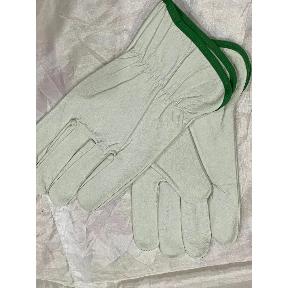 Grain Goat Leather Wing Thumb Gardening Safety Work Driver Gloves