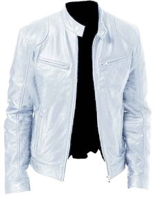 แจ็คเก็ตหนังนักบินคลาสสิคสำหรับผู้ชายรุ่นล่าสุด พร้อมชายเสื้อและปลายแขนแบบริบบิ้น ไซส์ใหญ่ กันน้ำและระบายอากาศได้ดี - Product Image 1