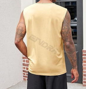 Haute qualité lourd lavage Cropp gilet personnalisé recadrée Boxy Fit sans manches débardeur t-shirts - Product Image 3