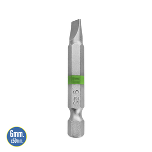 Destorpuntas Largo Plano 6 mm. (2 Pezzi) Acciaio S2 al Cromo Vanadio - Product Image 2